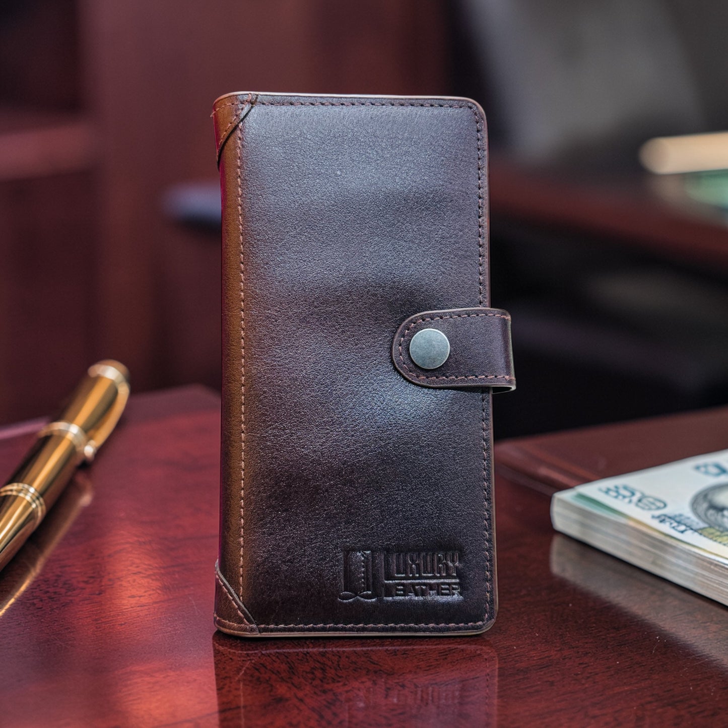 Luxury Leather Long Wallets (201)