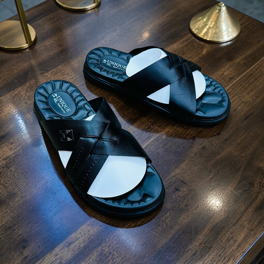 Exclusive Cross Belt Leather Sandals(467)