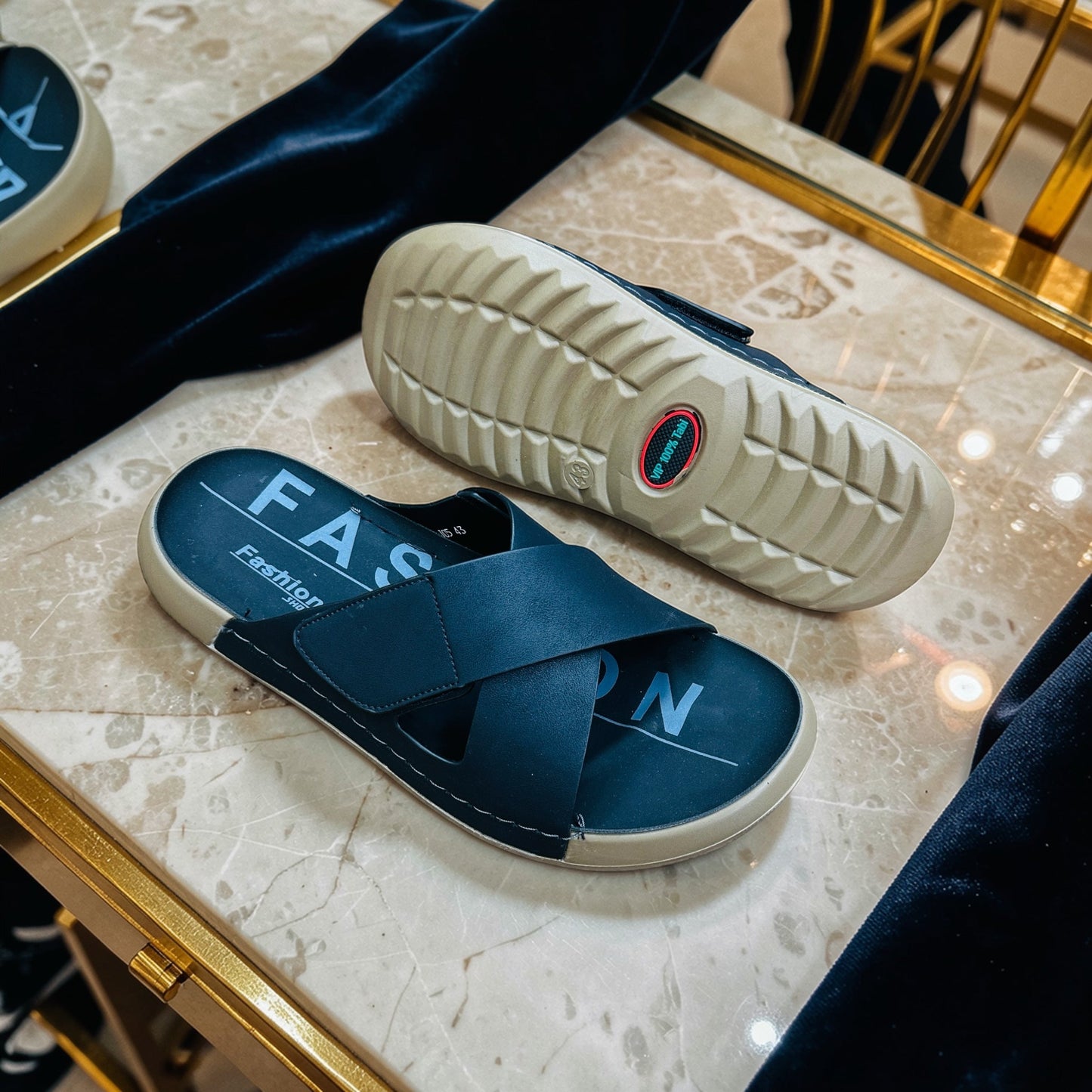 Exclusive Cross Belt Leather Sandals(474)