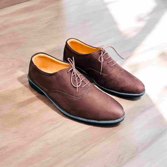 Chocolate Color Super Premium Derby Shoes (L-255)