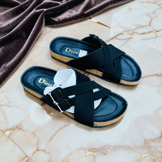 Exclusive Cross Belt Leather Sandals(479)