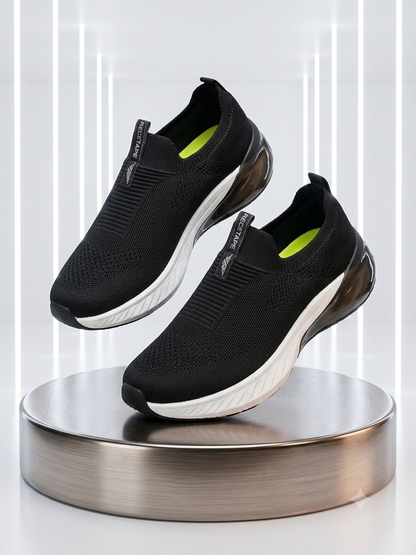 Easy Slip-On Ultra Soft Comfortable Redtape Shoes Full Black Color (528)
