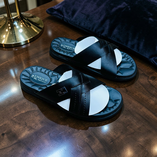 Exclusive Cross Belt Leather Sandals(467)