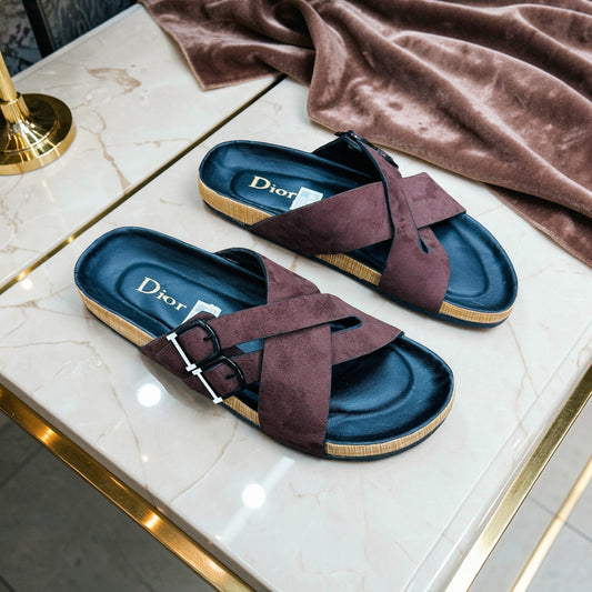 Exclusive Cross Belt Leather Sandals(478)