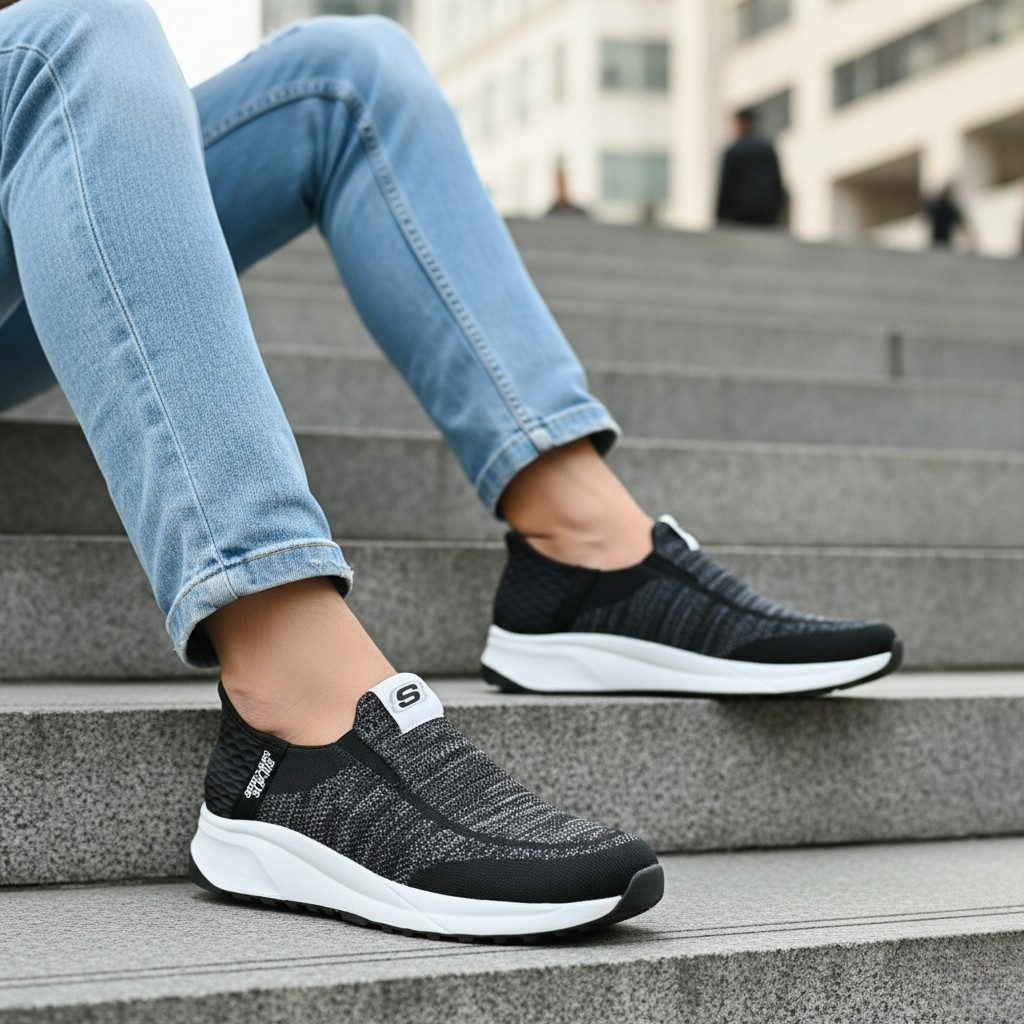 (Socks ফ্রি) Easy Slip-On Ultra Soft Comfortable Skechers Collection (424)