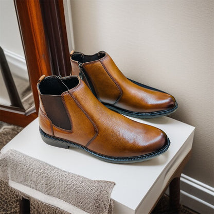 Original Cow Leather Chelsea Boot – Soft, Comfort, Gorgeous looks Dark Master Color (420)