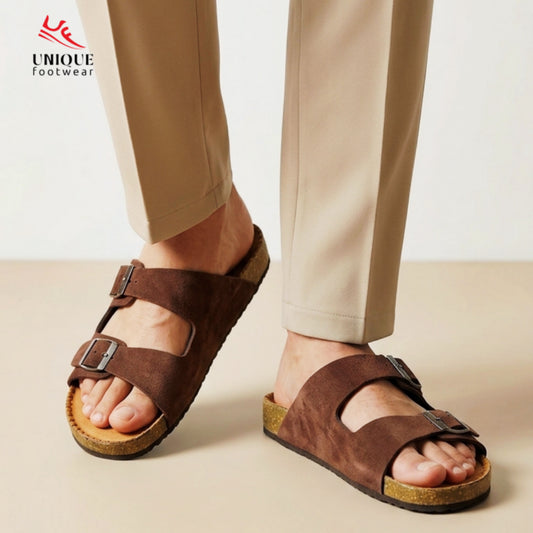 Premium Suede Sandal Chocolate (513)