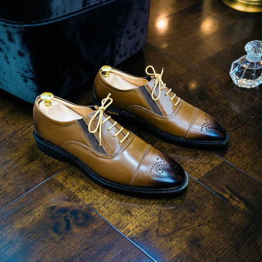Genuine Cow Leather Oxford Formal Shoes –Master (455)