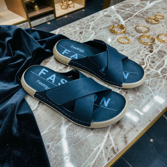 Exclusive Cross Belt Leather Sandals(474)