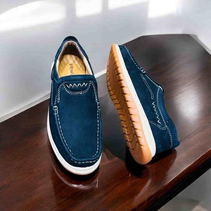 Black Color Royal Cobra Cow Leather Loffer (L-292)