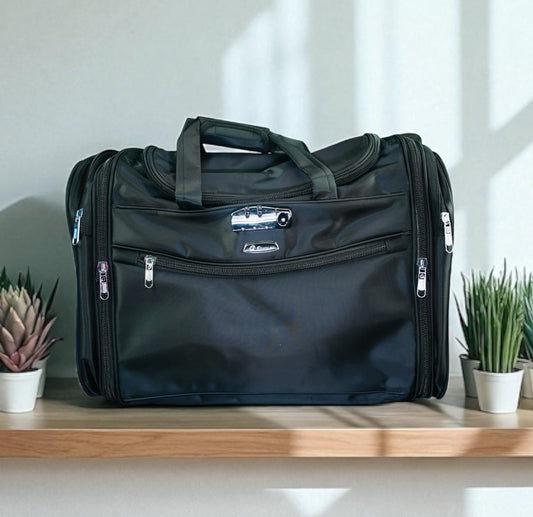 Family Size 24–28" Inch Travel Bag Echolac Brand Original High Quality Black Color Lock System Waterproof & Washable (B-15)