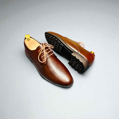 Genuine Leather Oxford Formal Shoes – Chocolate (F-134)
