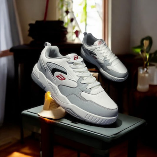 Bond Street Premium Sneaker White Gray (S-307)