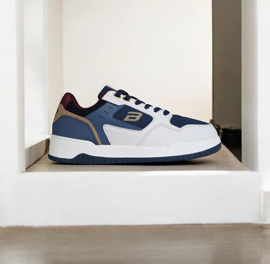 Bond Street Premium Sneaker White Blue (S-311)