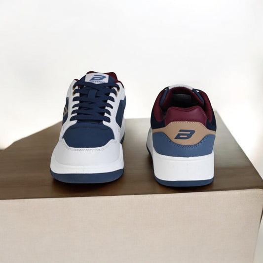 Bond Street Premium Sneaker White Blue (S-311)