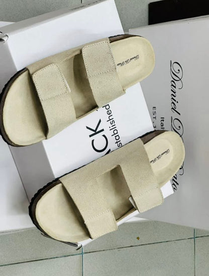 Old Money Aesthetic Design Double-Strap Sandals (S-04)