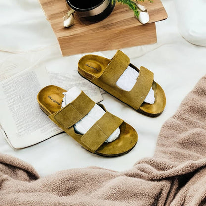 Old Money Aesthetic Design Double-Strap Sandals (S-05)